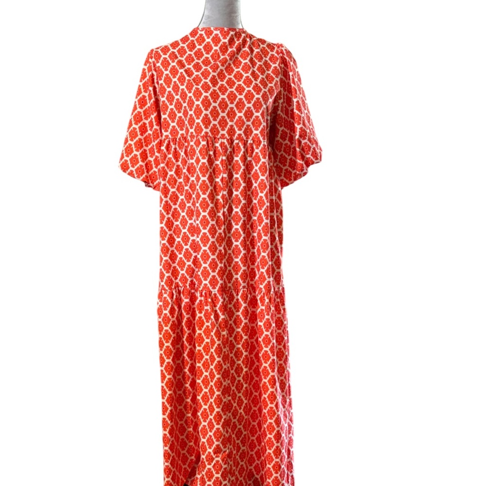 Elegant Orange Maxi Dress
